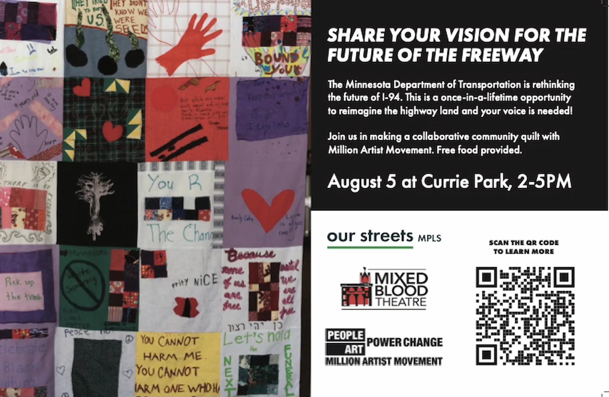 flyer that says "share your vision for the future of the freeway"